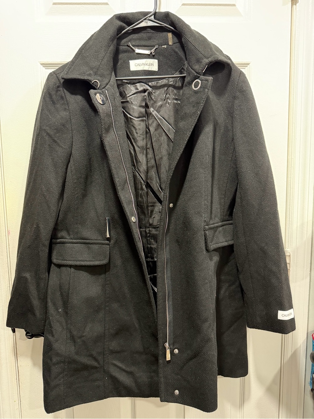 Calvin Klein Women’s Black Coat Size L